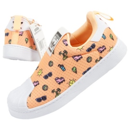 Chaussures Adidas Superstar Jr GX3301 orange Chaussures Adidas Superstar Jr GX3301 orange