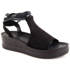 Potocki W WOL237A sandales à lacets, noir le noir