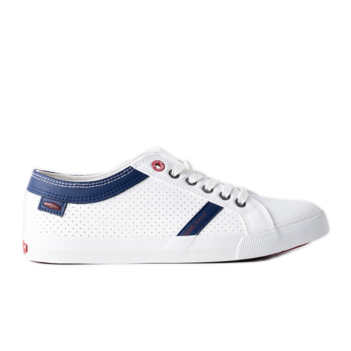 Baskets Cross Jeans blanches pour homme