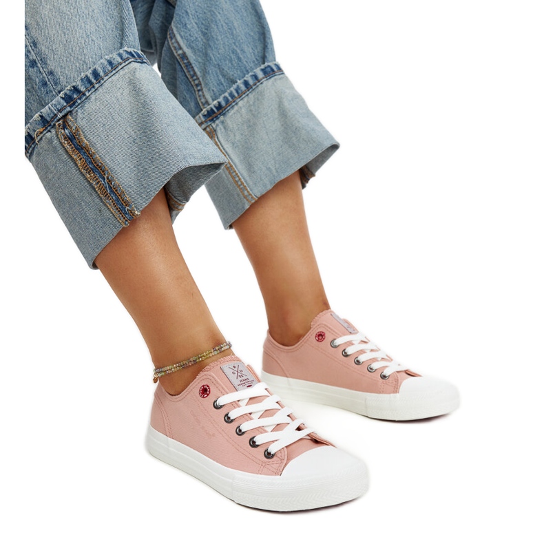 Baskets femme Cross Jeans roses
