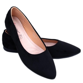 Ballerines avec insert en cuir Keys Noir le noir
