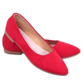 Keys Ballerines semelle cuir rouge
