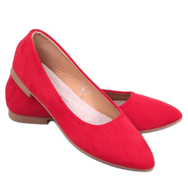 Keys Ballerines semelle cuir rouge