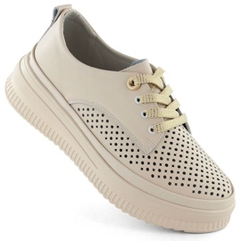Chaussures ajourées Artiker W 54C1707 HBH70A beige