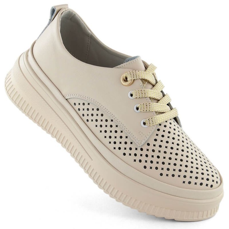 Chaussures ajourées Artiker W 54C1707 HBH70A beige