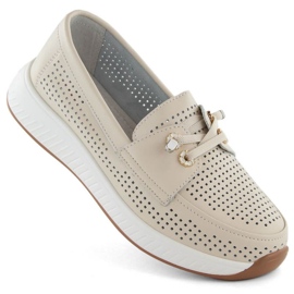 Chaussures ajourées Artiker W 54C1753 HBH71B beige
