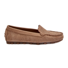 Mocassins Femme Daim Beige Foncé Ranica
