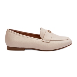 Mocassins Femme Talon Plat Beige Sylvaine Mocassins Femme Talon Plat Beige Sylvaine