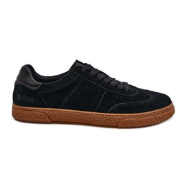 Baskets en daim pour hommes Big Star NN174187 Noir le noir
