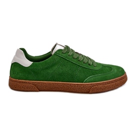 Baskets en daim pour hommes Big Star NN174188 vert