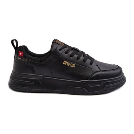 Baskets pour hommes système de mousse à mémoire de forme Big Star NN174148 noir le noir