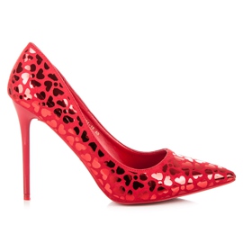 Vices Escarpins d'amour rouges