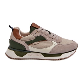 Baskets pour hommes système de mousse à mémoire de forme Big Star NN174349 Beige