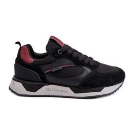 Baskets pour hommes système de mousse à mémoire de forme Big Star NN174350 noir le noir