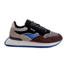 Baskets pour hommes Big Star NN174322 système de mousse à mémoire de forme marron-noir