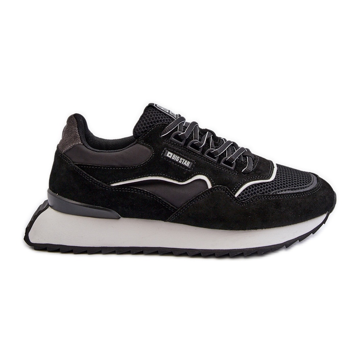 Baskets pour hommes Big Star NN174321 système de mousse à mémoire de forme noir le noir
