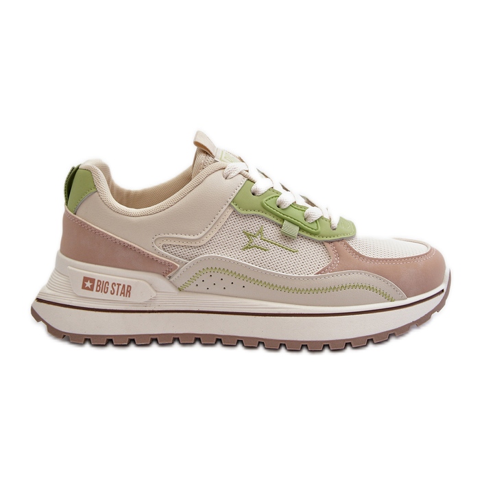 Baskets Femme Big Star NN274A091 Beige et Vert Baskets Femme Big Star NN274A091 Beige et Vert