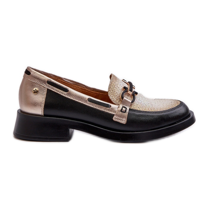 Mocassins en cuir Chaussures Femme Maciejka 06493-01 Noir le noir