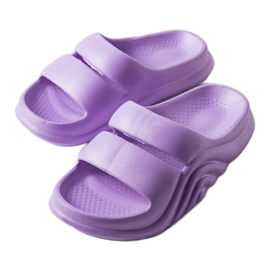 Tongs Geneve en caoutchouc violet