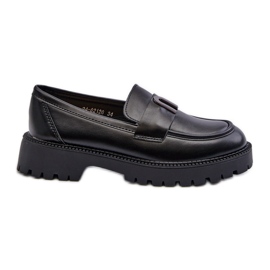 Vinceza Chaussures fille, mocassins avec décoration, noir Elvilda