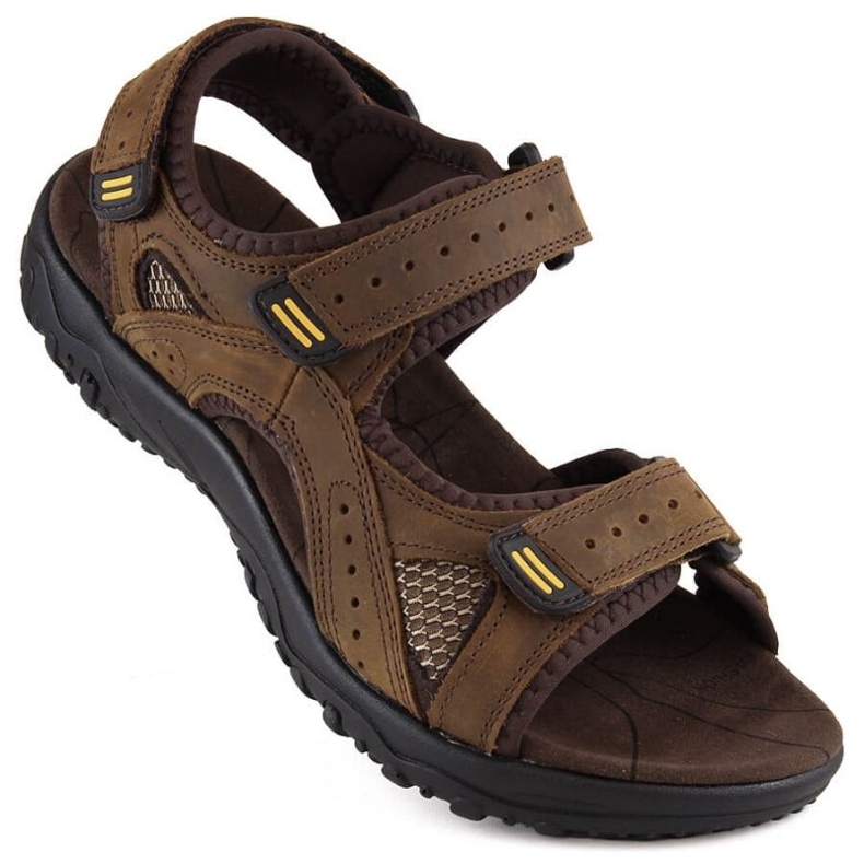 McKeylor JAN288 sandales en cuir suédé marron brun