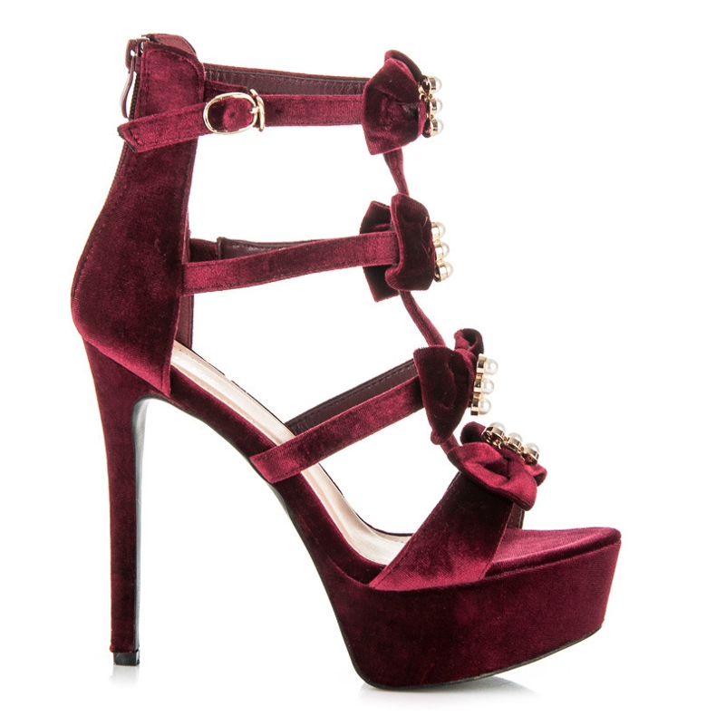 Vices Sandales sur la plate-forme rouge Vices Sandales sur la plate-forme rouge