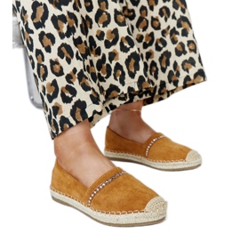 Espadrilles marron avec strass Abia brun