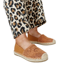Espadrilles marron avec broderie Kalba brun