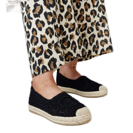 Espadrilles Seila brodées noires