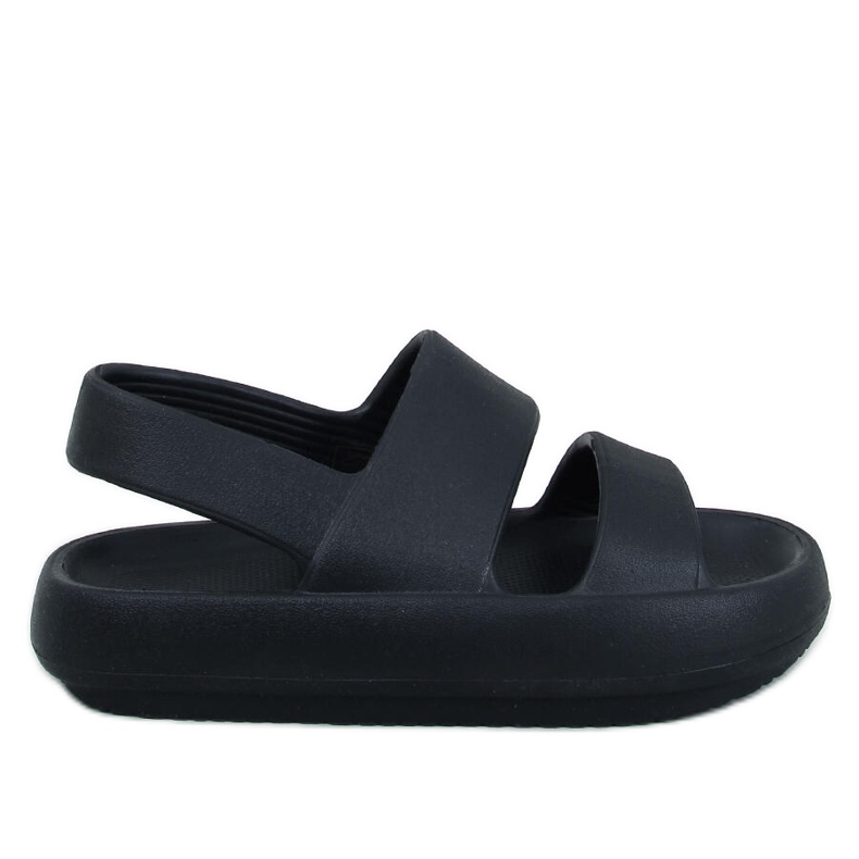 Rickett Sandales en mousse noires le noir