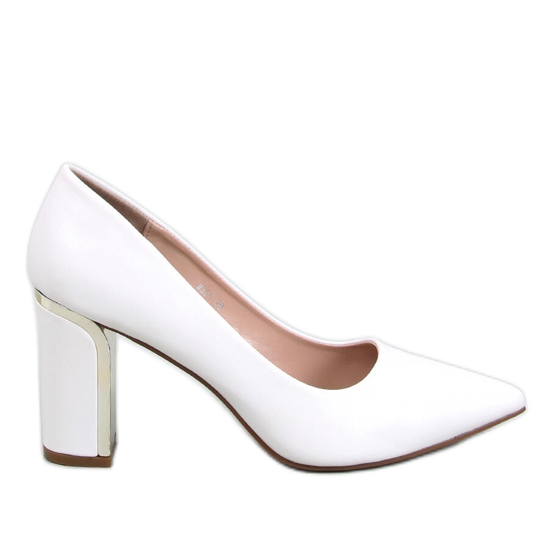 Laurents Escarpins blancs à talon aiguille blanche