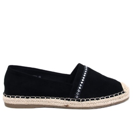 Etance Espadrilles femme noires le noir