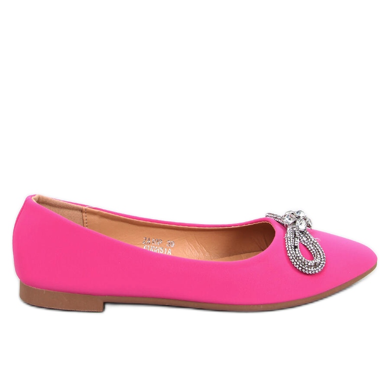 Ballerines avec zircons Duvall Fuchsia rose