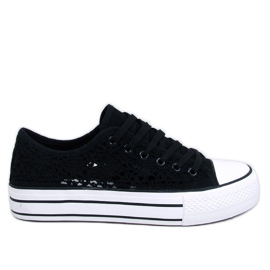 Ferrie Baskets noires à lacets le noir