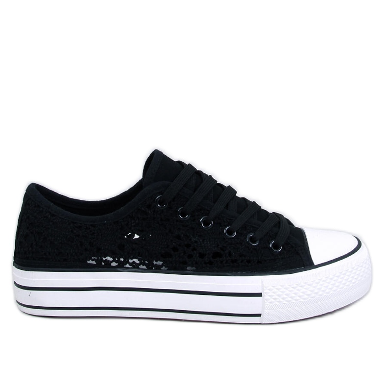 Ferrie Baskets noires à lacets le noir