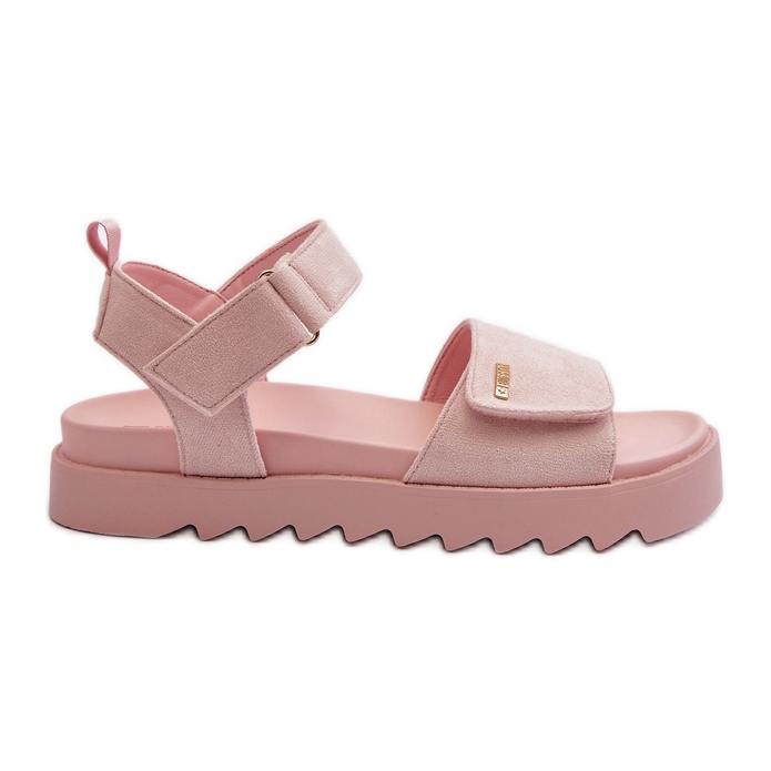 Sandales en daim pour femmes sur la plateforme Big Star NN274701 Rose Sandales en daim pour femmes sur la plateforme Big Star NN274701 Rose