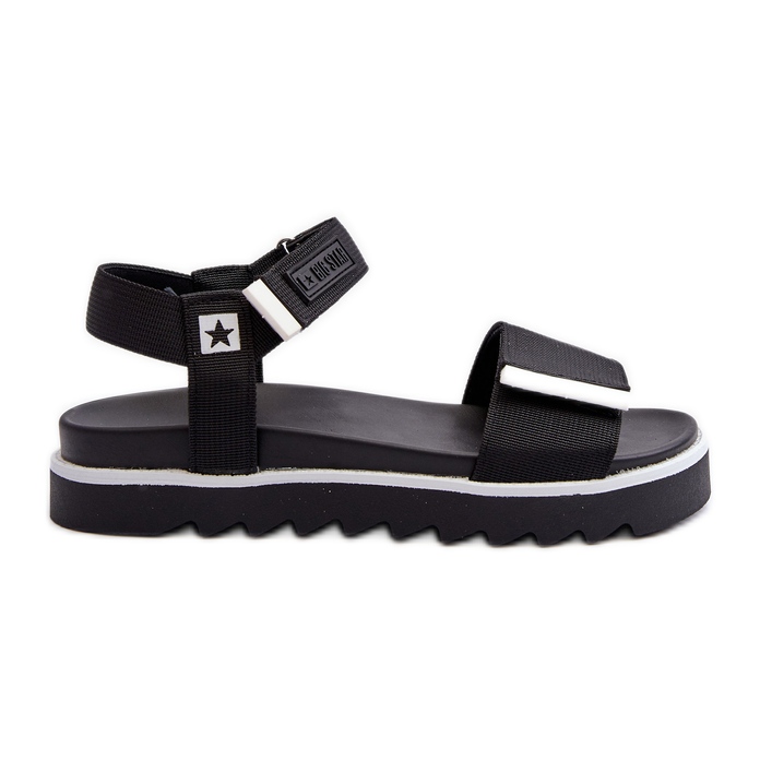 Sandales à plateforme pour femmes Big Star NN274778 noir le noir