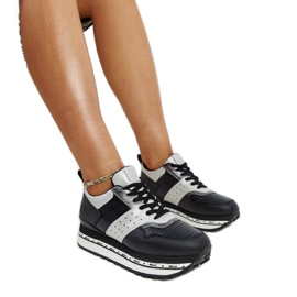 Baskets noires à semelle haute d'Askalua