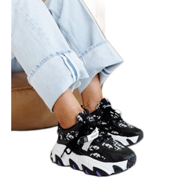 Baskets noires à semelle épaisse Melsen