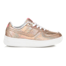Kylie Baskets brillantes multicolore jaune orange