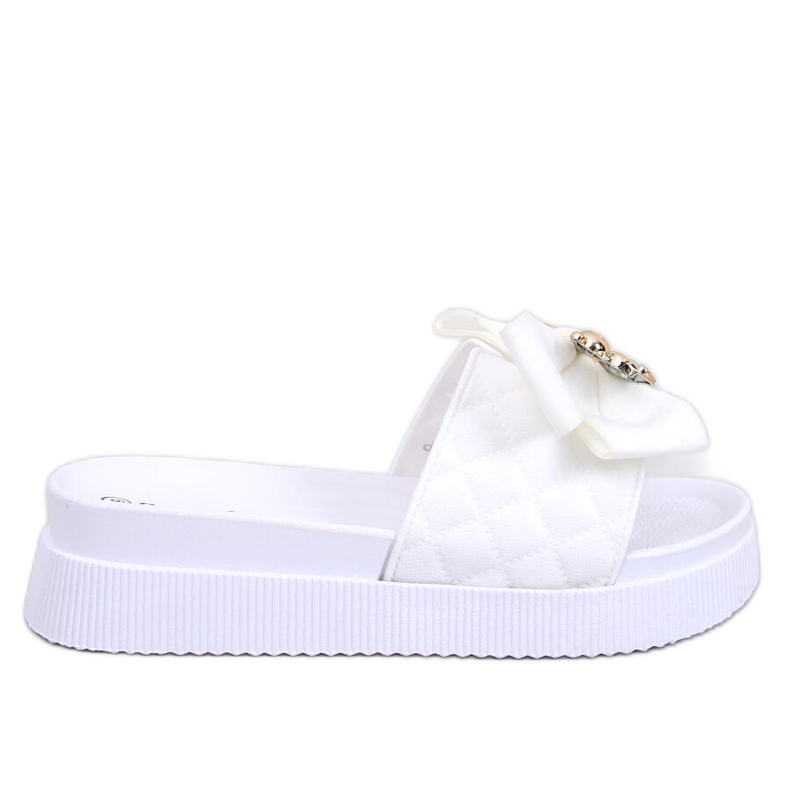 Brandis Tongs ours en peluche doré blanc blanche