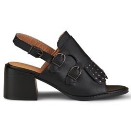 La.Fi Sandales noires à clous