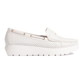 Goodin Mocassins blancs élégants pour femmes