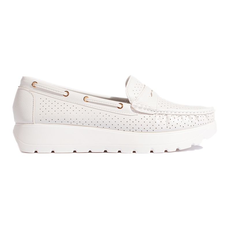 Goodin Mocassins blancs élégants pour femmes blanche
