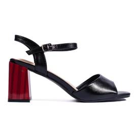 Goodin Élégantes sandales noires à talons hauts pour femmes