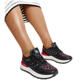 Baskets de sport noires M8857 NOIR le noir