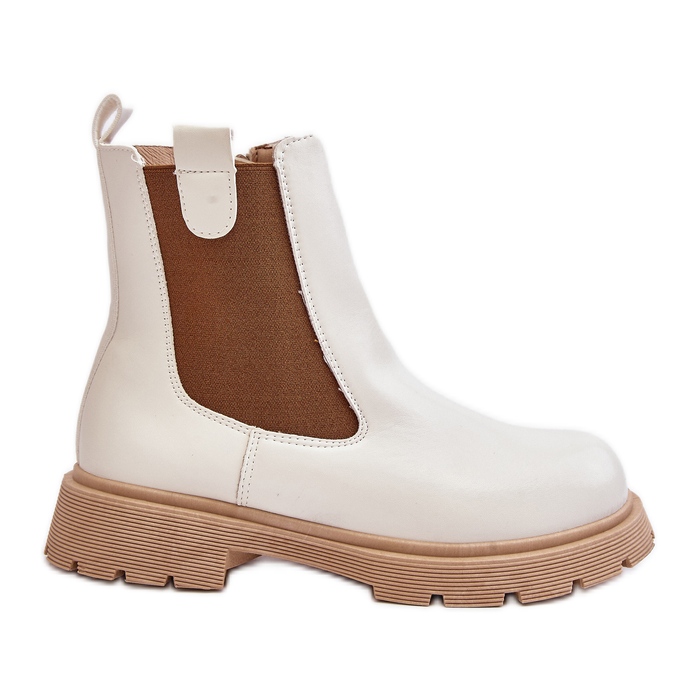 Bottines Chelsea pour femmes avec fermeture éclair, blanc Ramhel blanche Bottines Chelsea pour femmes avec fermeture éclair, blanc Ramhel blanche