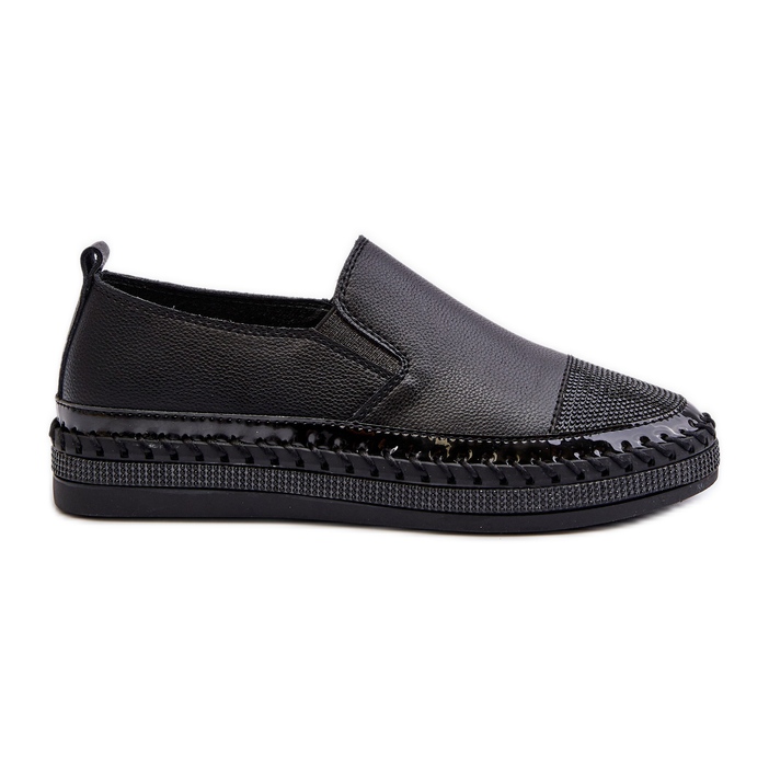 S.Barski Chaussures en cuir pour femmes sur la plateforme noir D&A LR370 le noir S.Barski Chaussures en cuir pour femmes sur la plateforme noir D&A LR370 le noir