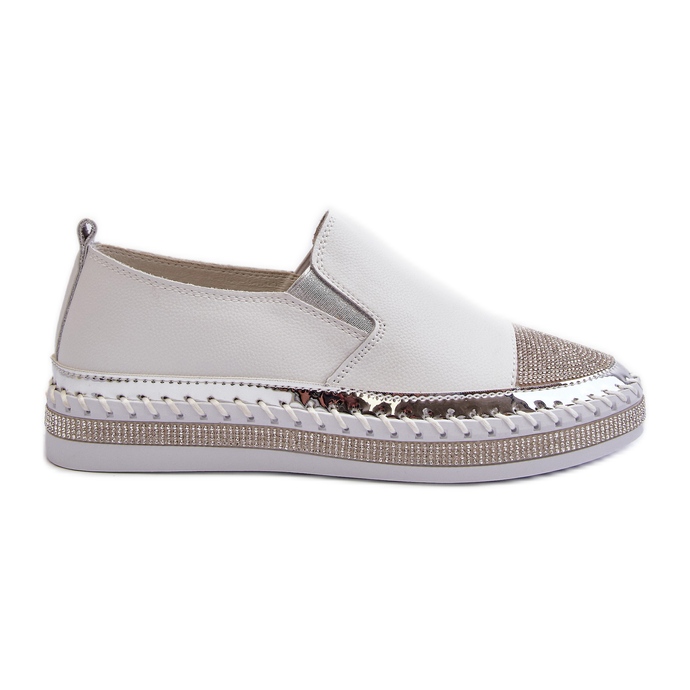 S.Barski Chaussures en cuir pour femmes sur la plateforme blanc D&A LR370 blanche S.Barski Chaussures en cuir pour femmes sur la plateforme blanc D&A LR370 blanche
