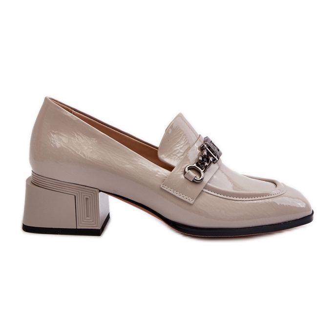 Escarpins Brevets Sur Bloc Gris S.Barski MR38-960